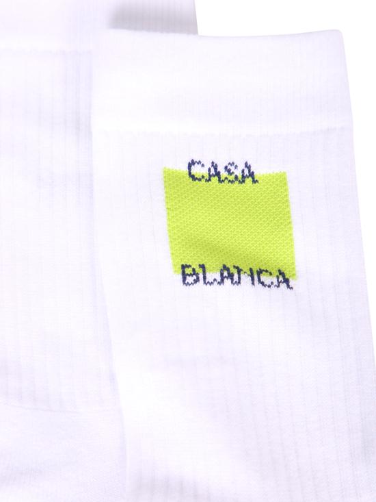 26SS 카사블랑카 양말 ASS26ACC01 01 White - CASABLANCA