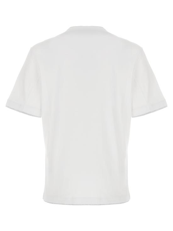 26SS 브루넬로 쿠치넬리 자수 로고 티셔츠 M0B137427CW787 - BRUNELLO CUCINELLI