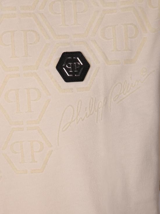 26SS 필립 플레인 반팔 티셔츠 MTK8682 PJY002N 06 Beige - PHILIPP PLEIN