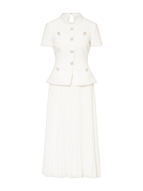 26SS 셀프 포트레이트 미디 원피스 RS26161MBCREAM DOM