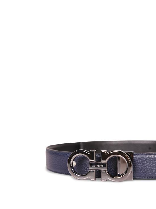 26SS 살바토레 페라가모 가죽 벨트 790557 670428 005 Blue - SALVATORE FERRAGAMO