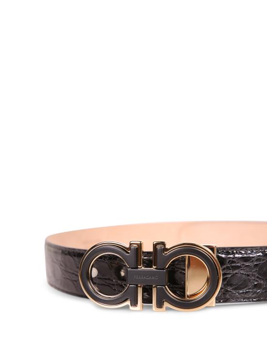 26SS 살바토레 페라가모 가죽 벨트 790656 670677 001 Black - SALVATORE FERRAGAMO