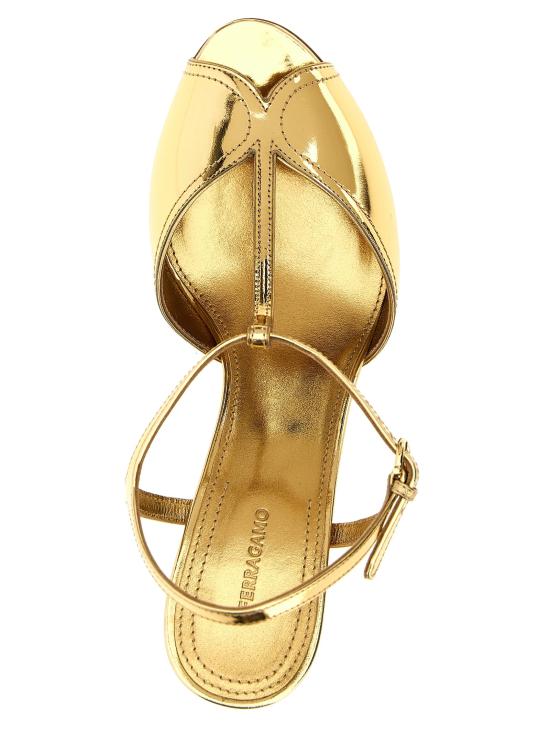 25SS 살바토레 페라가모 샌들 엘리  골드 - SALVATORE FERRAGAMO