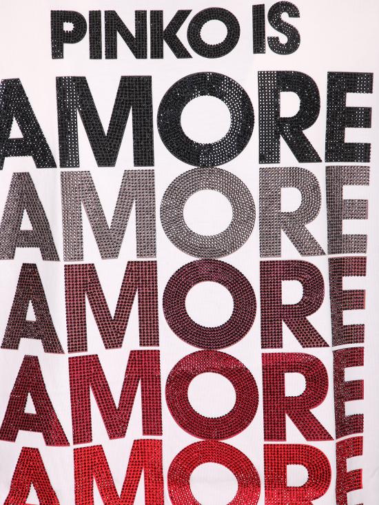 26SS 핑코 반팔 티셔츠 105526 A33I ZR2 White - PINKO