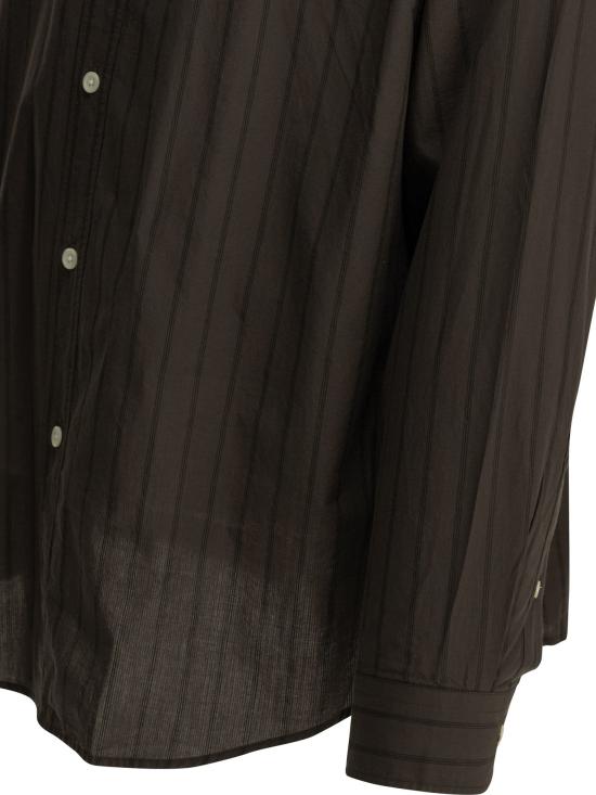 26SS 엠에프펜 긴팔 셔츠 M126003ESSAYSHIRTDARKBROWNTRIPLESTRIPE - MFPEN