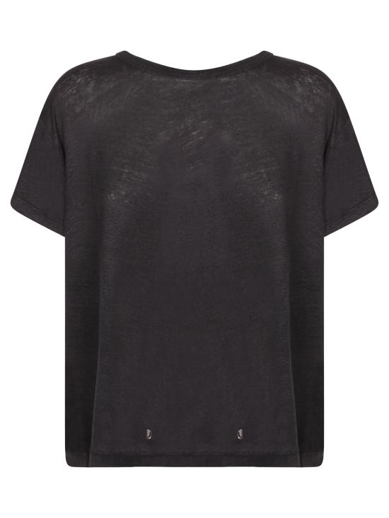 26SS 이로 반팔 티셔츠 26SWM19 AZ100 BLA0126S Black