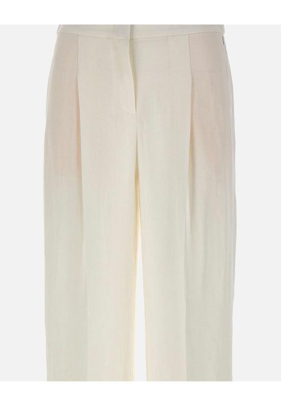 26SS 보스 스트레이트 팬츠 50557443 100 White - BOSS