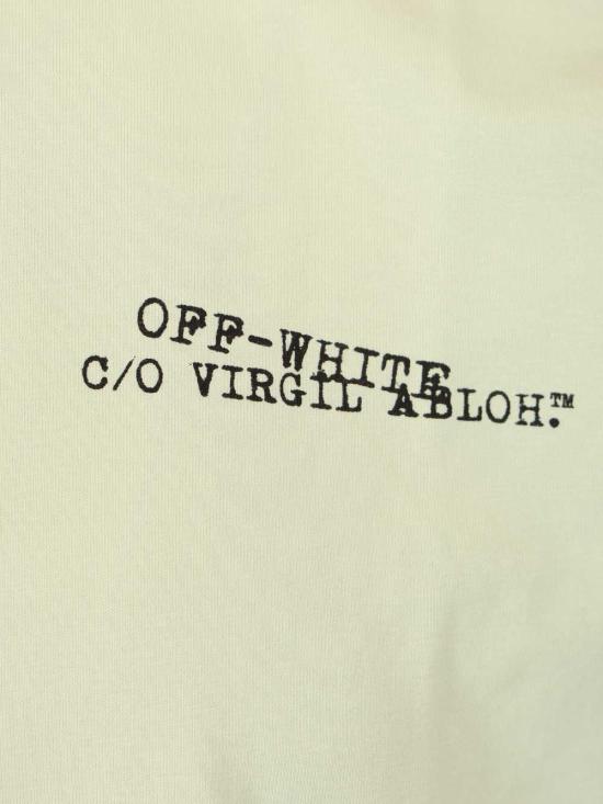 26SS 오프화이트 반팔 티셔츠 OMAA120S26JER00S30 330 Green - OFF WHITE