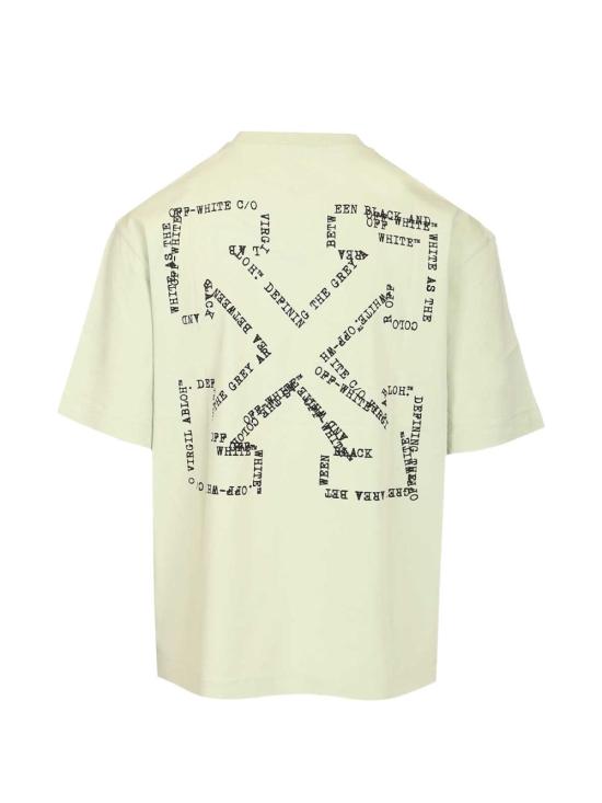 26SS 오프화이트 반팔 티셔츠 OMAA120S26JER00S30 330 Green - OFF WHITE