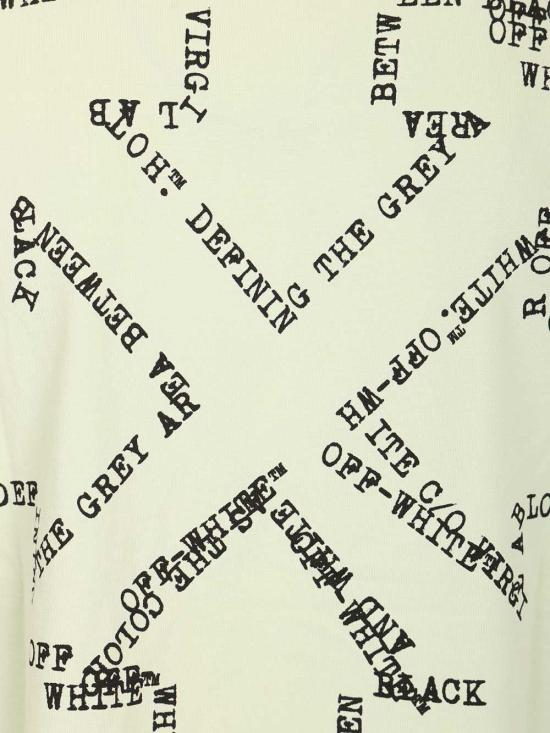 26SS 오프화이트 반팔 티셔츠 OMAA120S26JER00S30 330 Green - OFF WHITE