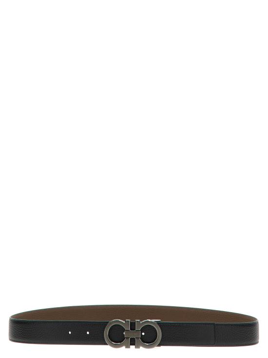 26SS 살바토레 페라가모 가죽 벨트 780486NEROCLAY