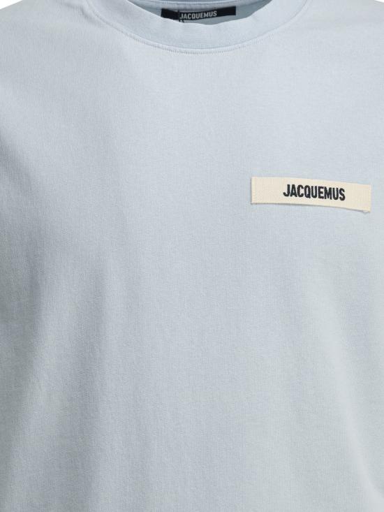 26SS 자크뮈스 그로그랭 로고 티셔츠 TSM00133AJ00226LIGHTBLUE2 - JACQUEMUS
