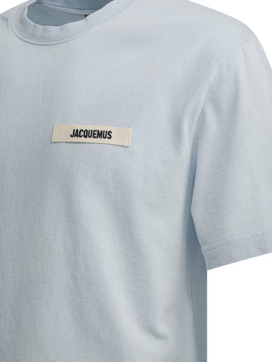 26SS 자크뮈스 그로그랭 로고 티셔츠 TSM00133AJ00226LIGHTBLUE2 - JACQUEMUS