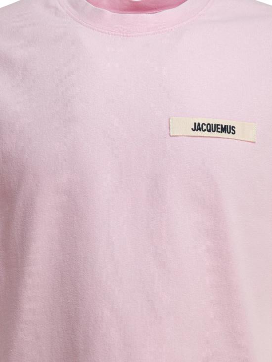 26SS 자크뮈스 그로그랭 로고 티셔츠 TSM00133AJ00226PINK2 - JACQUEMUS
