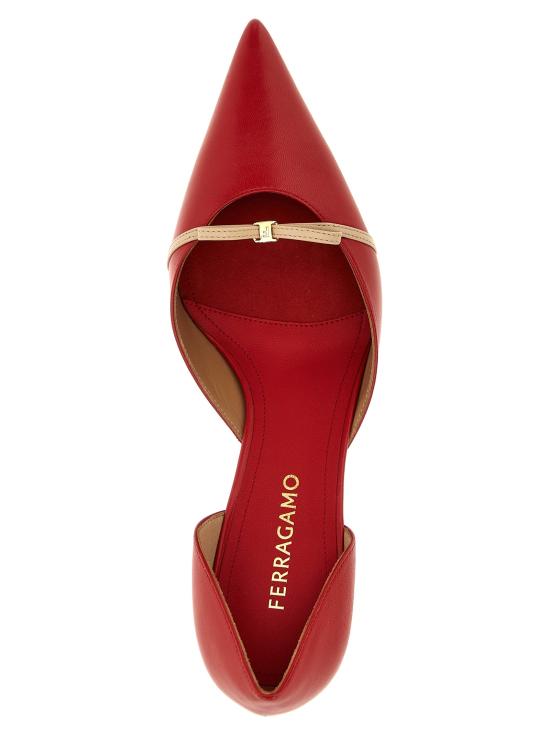 25SS 살바토레 페라가모 힐/펌프스 교이아 펌프스 레드 - SALVATORE FERRAGAMO