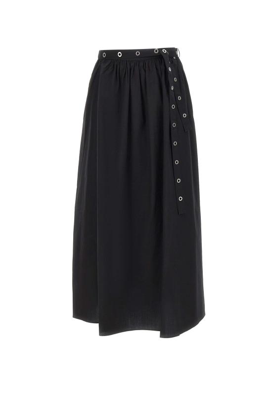 26SS 보스 미디 스커트 50559088 001 Black