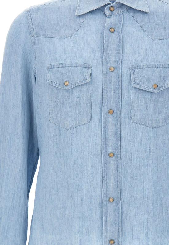 26SS 일레븐티 긴팔 셔츠 M75CAMK02 TES0M14608 Blue - ELEVENTY