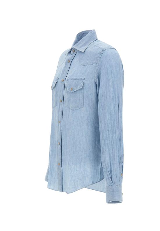 26SS 일레븐티 긴팔 셔츠 M75CAMK02 TES0M14608 Blue - ELEVENTY