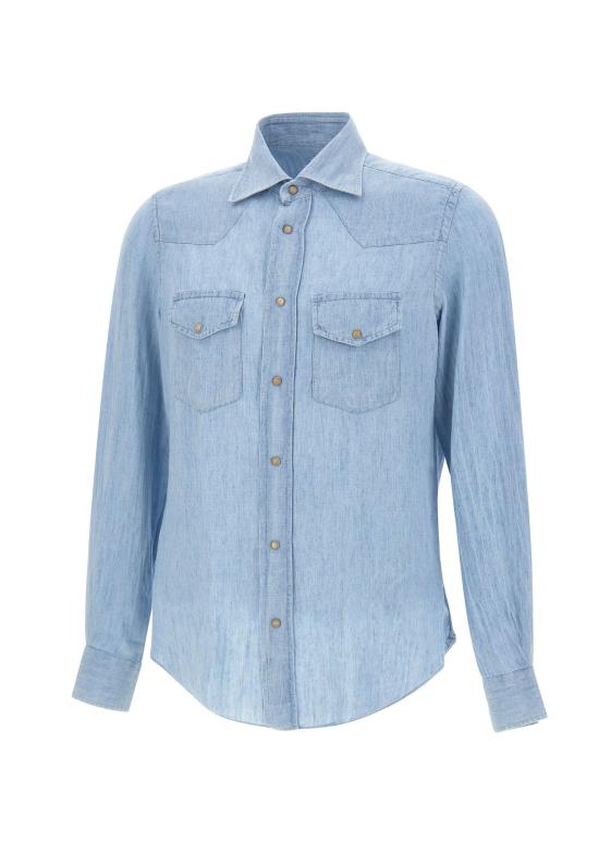 26SS 일레븐티 긴팔 셔츠 M75CAMK02 TES0M14608 Blue