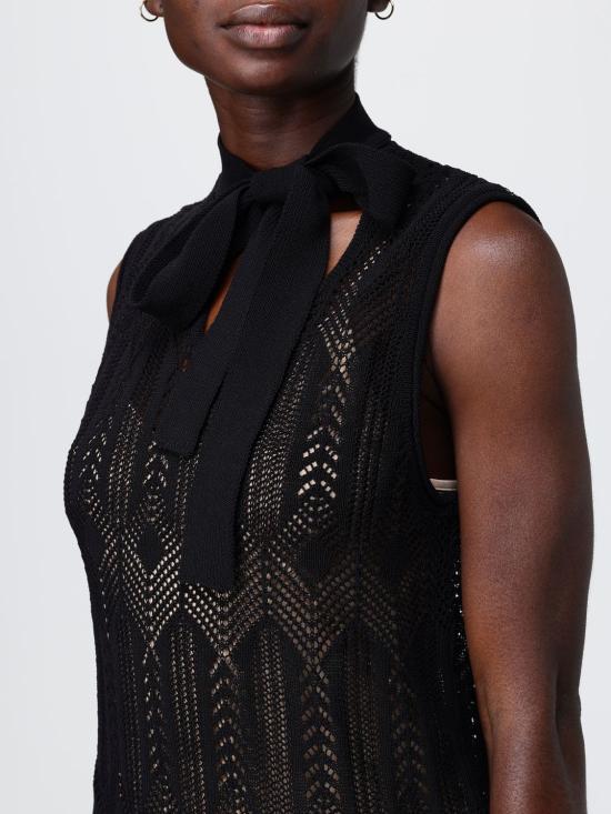 26SS 리우조 민소매 티셔츠 WA6329MS007 22222 Black - LIU JO