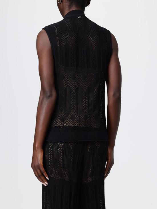 26SS 리우조 민소매 티셔츠 WA6329MS007 22222 Black - LIU JO