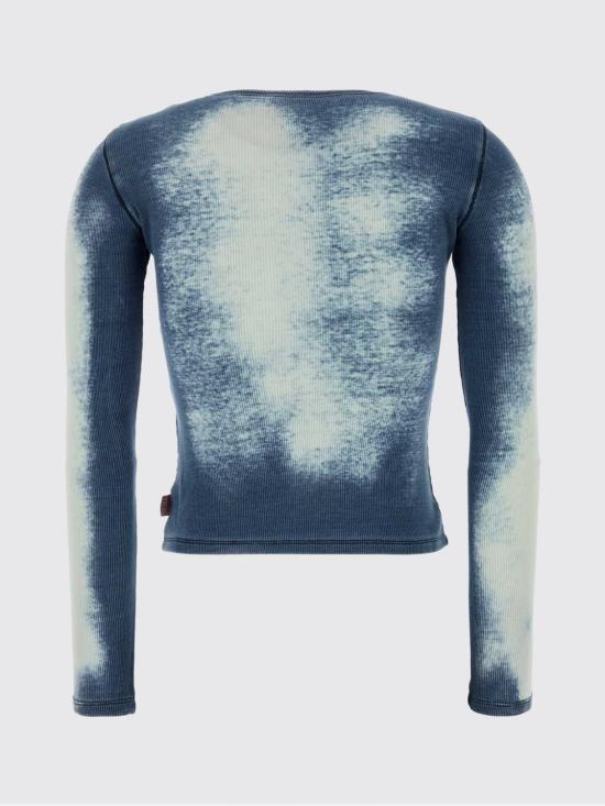 26SS 디젤 T-가브리엘 립-저지 가디건 A236660LECF 01 Blue - DIESEL