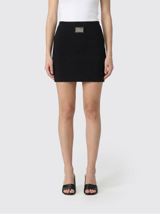 26SS 돌체앤가바나 숏 오토만 스커트 F4CLKTFU8BM N0000 Black