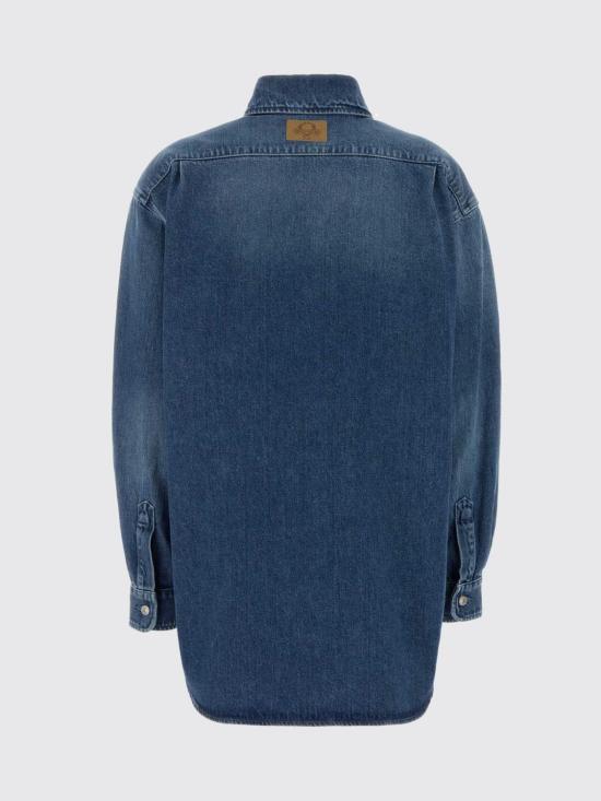 26SS 모스키노 데님 셔츠 02040539 0285 Blue - MOSCHINO