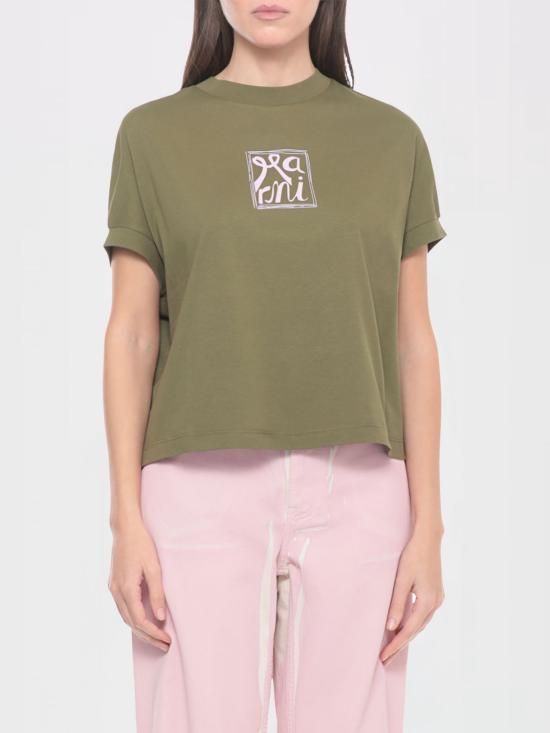 26SS 마르니 반팔 티셔츠 THJE0384P0USCY88 LOV56 Green
