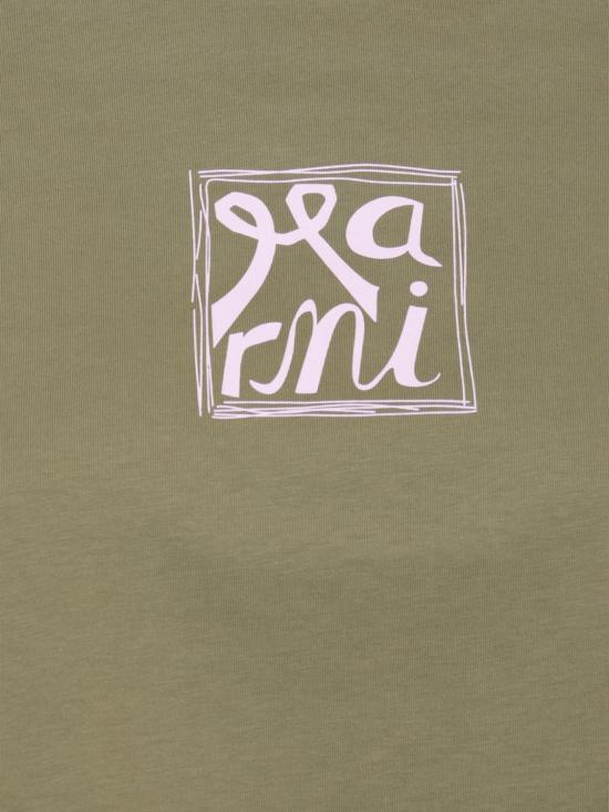 26SS 마르니 반팔 티셔츠 THJE0384P0USCY88 LOV56 Green - MARNI