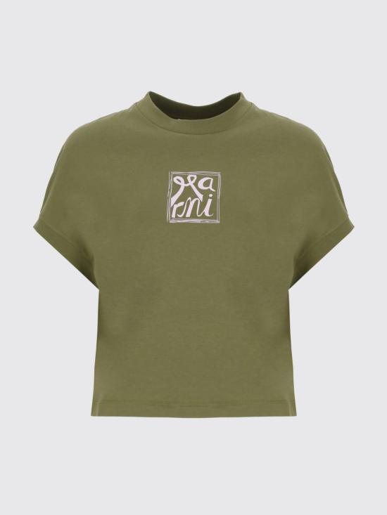 26SS 마르니 반팔 티셔츠 THJE0384P0USCY88 LOV56 Green - MARNI