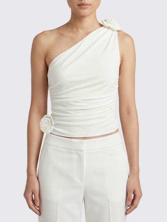 26SS 마그다뷰트림 민소매 티셔츠 241423 CREAM White