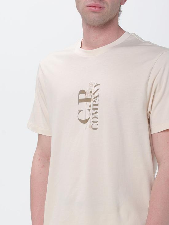 26SS 씨피 컴퍼니 반팔 티셔츠 20CMTS084A005100W 114 Beige - C.P. COMPANY
