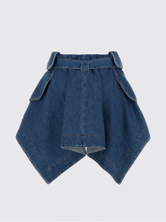 26SS 로에베 미디 스커트 S540Y1EX03 LIGHTBLUE Gnawed Blue - LOEWE