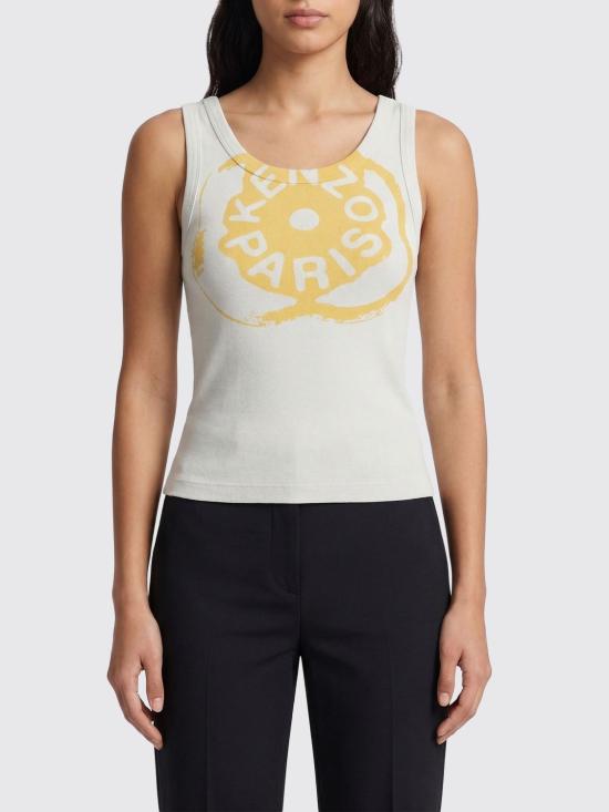 26SS 겐조 민소매 티셔츠 FG52TO2004SJ 01 White