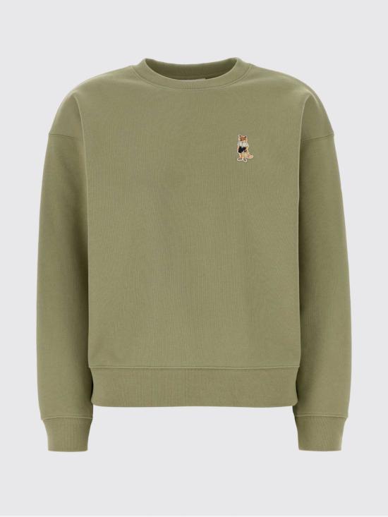 26SS 메종키츠네 드레스드 폭스 컴포트 스웨트셔츠 QW00306KM0341 451 Green - MAISON KITSUNE