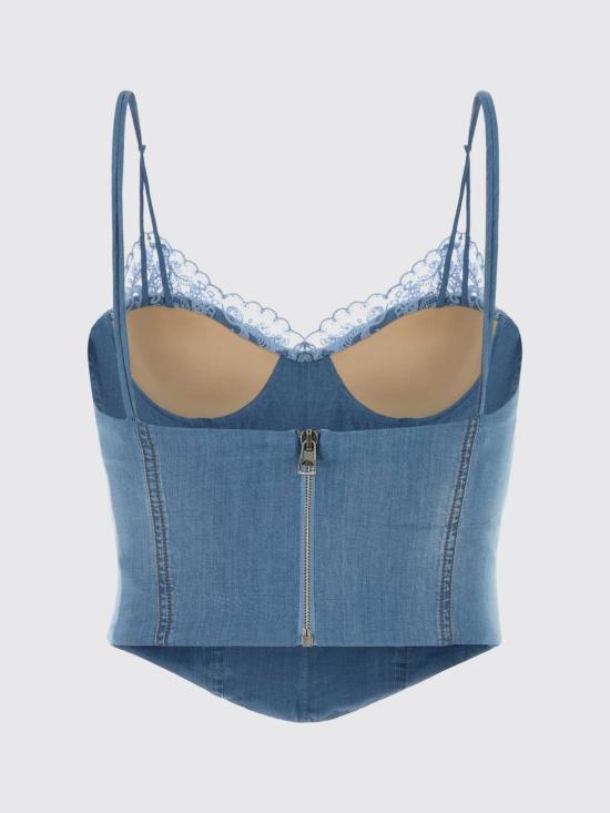 26SS 에르마노 설비노 스웨터 D482L374APUEC 73933 Blue - ERMANNO SCERVINO