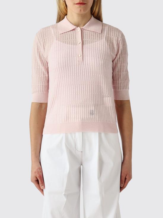 26SS 막스마라 스튜디오 폴로 티셔츠 2616361051600 002 Pink