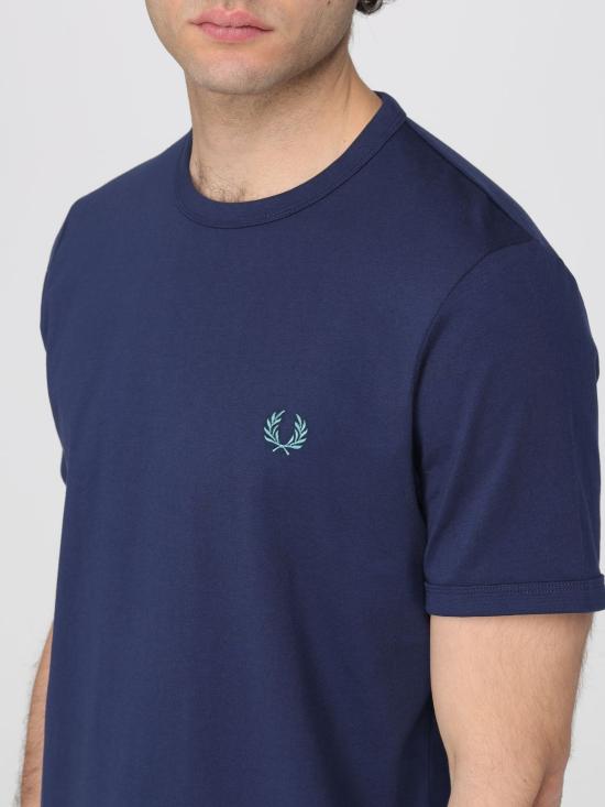 26SS 프레드페리 반팔 티셔츠 M3519 31B Blue 2 - FRED PERRY