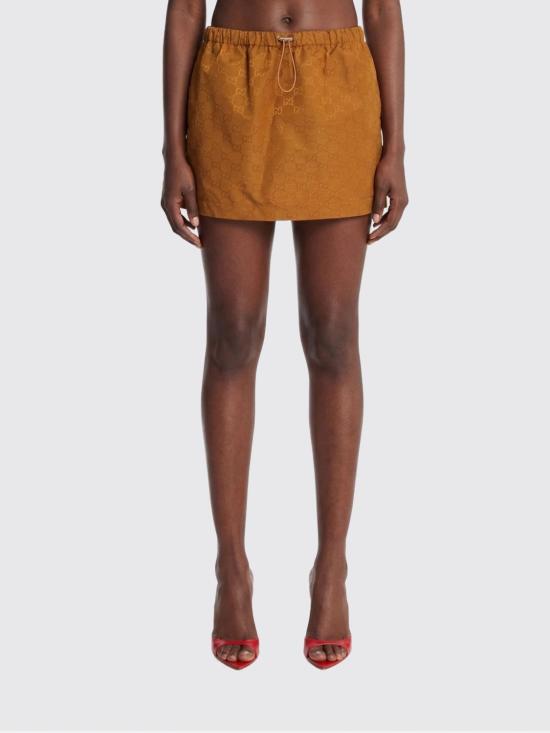 26SS 구찌 숏 스커트 856026ZAUC0 2709 Leather