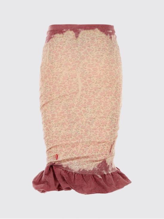 26SS 디젤 미디 스커트 A229400IFBA 38WA Pink - DIESEL