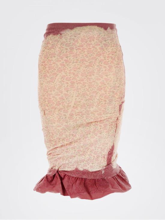 26SS 디젤 미디 스커트 A229400IFBA 38WA Pink - DIESEL