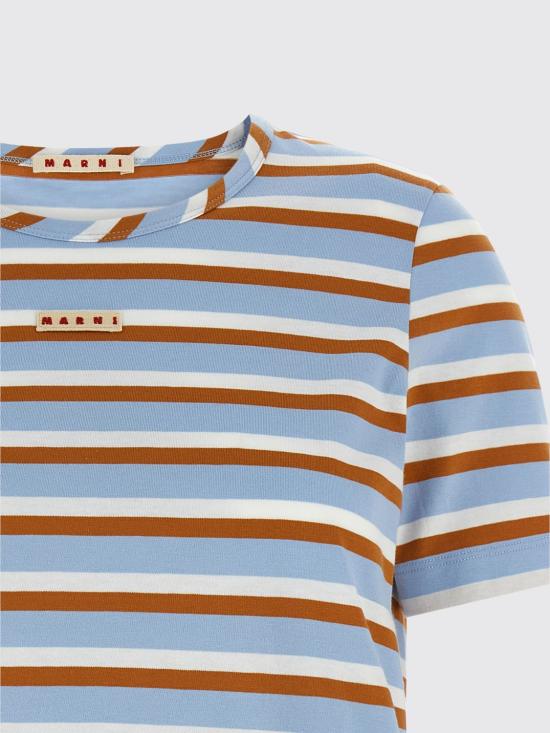 26SS 마르니 반팔 티셔츠 THJE0390MXUTC639 STB21 Blue - MARNI