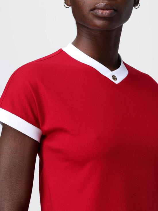 26SS 베르사체 반팔 티셔츠 10236971A17894 2RC90 Red - VERSACE