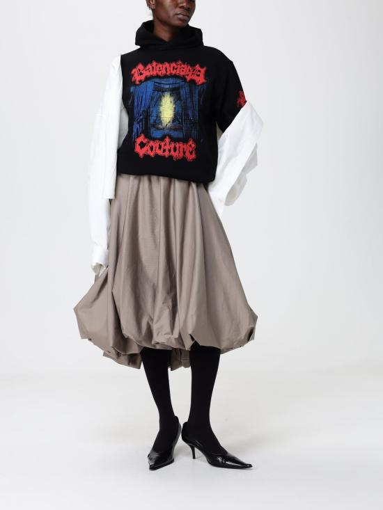 26SS 발렌시아가 스웨터 851238TUVD9 1000 Black - BALENCIAGA