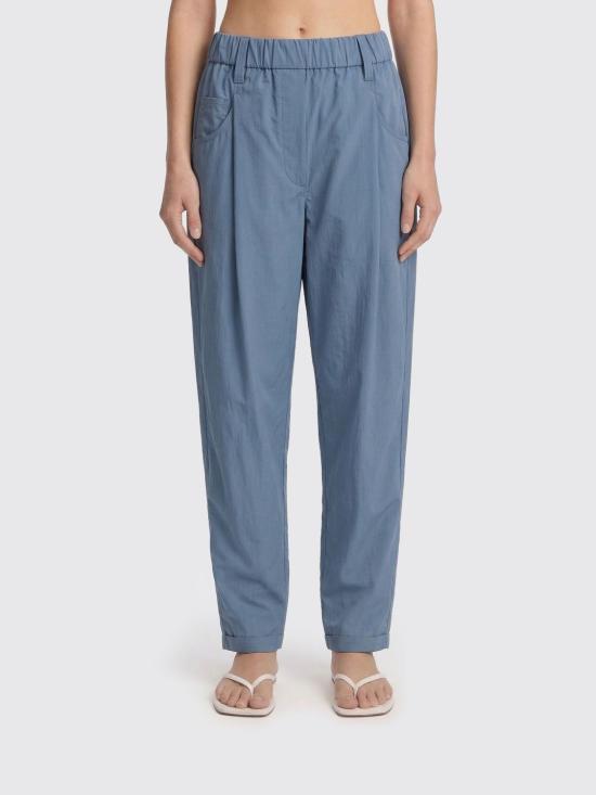 26SS 브루넬로 쿠치넬리 코튼 팬츠 M0H93P8907 C9135 Blue