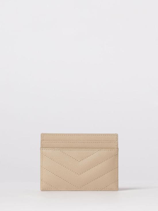 26SS 생로랑 카산드라 마틀라세 카드 케이스 423291BOW01 2721 Beige - SAINT LAURENT
