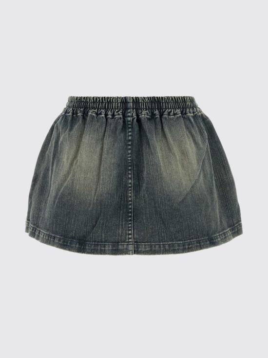 26SS 발렌시아가 데님 스커트 856908TTWC5 4200 Gnawed Blue - BALENCIAGA