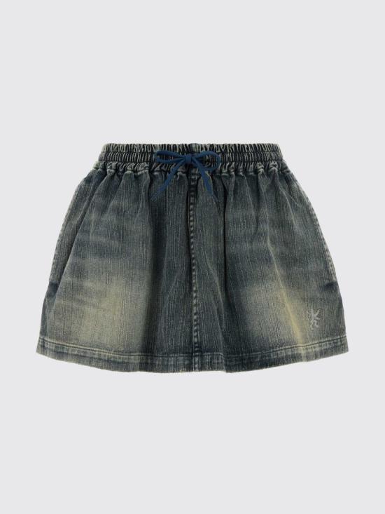 26SS 발렌시아가 데님 스커트 856908TTWC5 4200 Gnawed Blue - BALENCIAGA