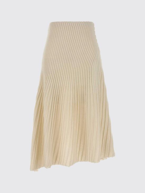 26SS 알라이아 미디 스커트 AA9J2481K163C 054 White - ALAIA